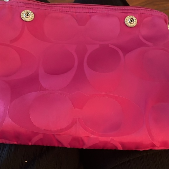 Hot Pink Colour Tote Bag by Coach (2 in 1) - Picture 11 of 11